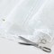 Threadmade Home Floral Lace-Inspired 3-Yard Cut-to-fit Vinyl Tablecloth/Table Protector, White - 54"W x 108"L